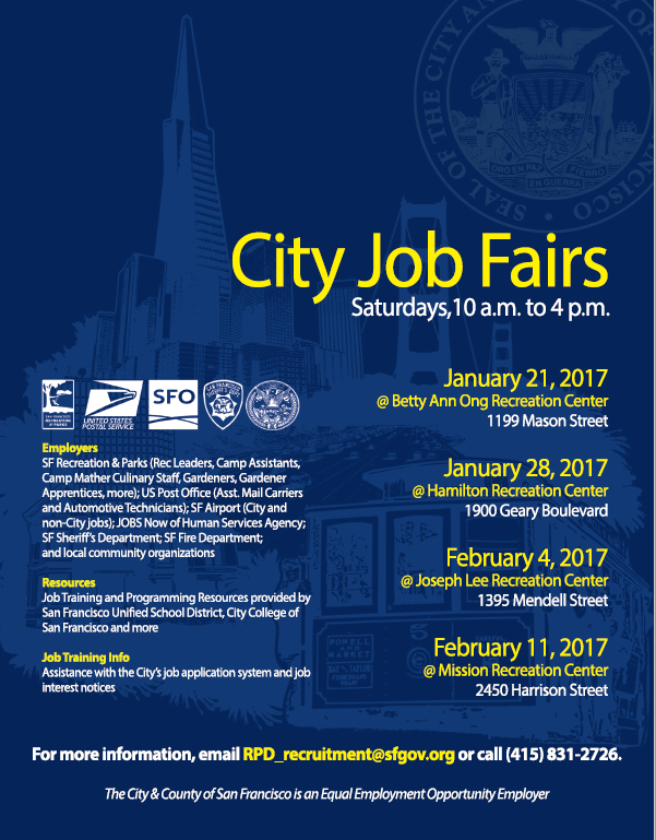 city & county of san francisco job opportunities
